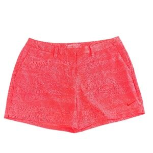 Nike Women's Coral Nike Golf Dry Fit Shorts Size 6